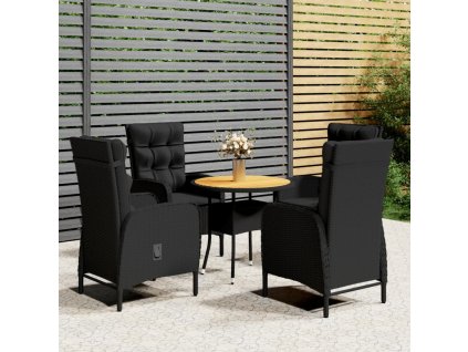 5dílný zahradní bistro set polyratan [3058553]