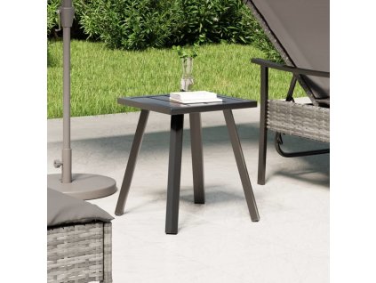 Zahradní stolek antracitový 34 x 34 x 38 cm ocel [362809]