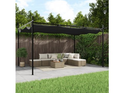 Pergola se zatahovací střechou 395 x 292 x 230 cm [360117]