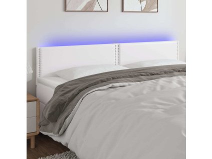 Čelo postele s LED 180x5x78/88 cm umělá kůže [3121575]