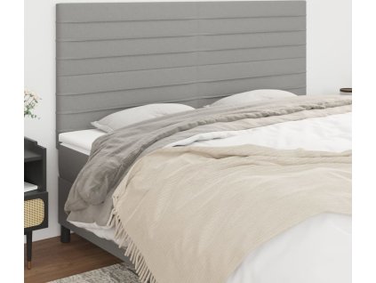 Čelo postele 180x5x118/128 cm látkové [3116489] (Barva Tmavě hnědá)