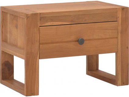 Noční stolek 50 x 30 x 35 cm masivní teakové dřevo [326123]