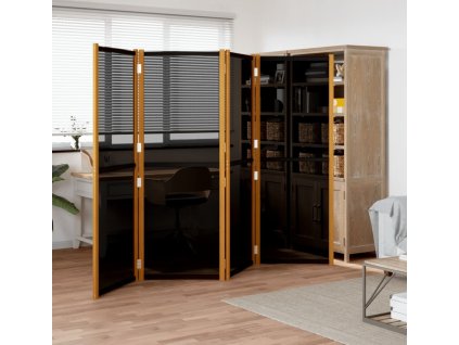 4dílný paraván 280 x 180 cm [319180] (Barva Černá)