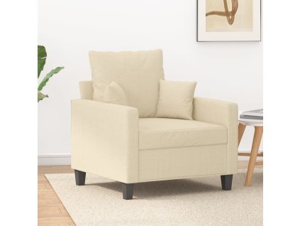 Křeslo 60 cm textil [359253] (Barva Krémová)