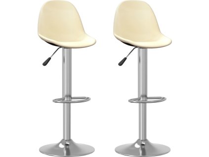 Barové židle 2 ks textil [333383] (Barva Krémová)