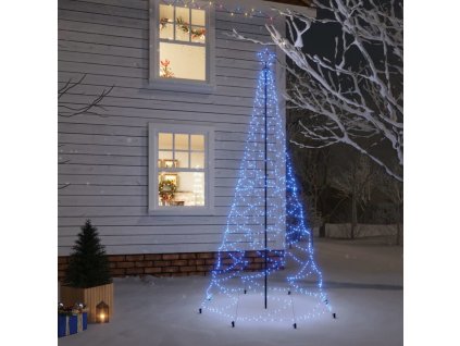 Vánoční stromek s kovovým sloupkem 500 LED 3 m [328628]