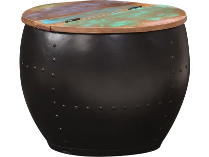 Konferenční stolek 53 x 43 cm masivní akáciové dřevo [287485] (Barva Stříbrná)