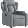 Polohovací křeslo textil [372403] (Barva Světle šedá)