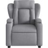 Polohovací křeslo textil [372403] (Barva Světle šedá)