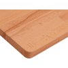 Koupelnová deska 100 x 50 x 2,5 cm masivní bukové dřevo [356002] (Barva Hnědá)