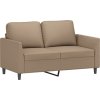 2dílná sedací souprava s poduškami umělá kůže [3201754] (Barva Cappuccino)