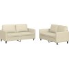 2dílná sedací souprava s poduškami umělá kůže [3201754] (Barva Cappuccino)