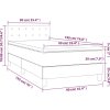 Box spring postel s matrací 90x190 cm umělá kůže [3141096]