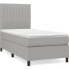 Box spring postel s matrací 90x190 cm textil [3141902] (Barva Krémová)