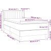 Box spring postel s matrací 80 x 200 cm samet [3131047] (Barva Černá)