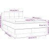 Box spring postel s matrací 120 x 200 cm samet [3141295] (Barva Černá)