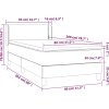 Box spring postel s matrací 80 x 200 cm samet [3130869] (Barva Tmavě moddrá)