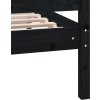 Rám postele masivní dřevo 100 x 200 cm [3100952] (Barva Černá)