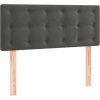 Box spring postel s matrací 100x200 cm samet [3141528] (Barva Tmavě šedá)