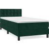Box spring postel s matrací 100x200 cm samet [3141528] (Barva Tmavě šedá)