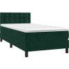 Box spring postel s matrací 100x200 cm samet [3141528] (Barva Tmavě šedá)