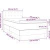 Box spring postel s matrací 100x200 cm samet [3141528] (Barva Tmavě šedá)