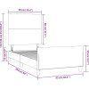 Rám postele s čelem 90x200 cm textil [3124867] (Barva Taupe)