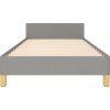 Rám postele s čelem 80 x 200 cm textil [3124852] (Barva Krémová)