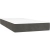 Box spring postel s matrací 90x190 cm samet [3127644] (Barva Tmavě šedá)