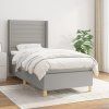 Box spring postel s matrací 80 x 200 cm textil [3132027] (Barva Černá)