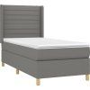 Box spring postel s matrací 80 x 200 cm textil [3132027] (Barva Černá)