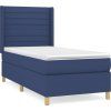 Box spring postel s matrací 80 x 200 cm textil [3132027] (Barva Černá)