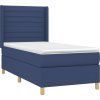 Box spring postel s matrací 80 x 200 cm textil [3132027] (Barva Černá)