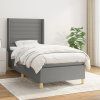 Box spring postel s matrací 80 x 200 cm textil [3132027] (Barva Černá)