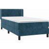 Box spring postel s matrací 90x200 cm samet [3130881] (Barva Tmavě moddrá)