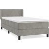 Box spring postel s matrací 90x200 cm samet [3130881] (Barva Tmavě moddrá)