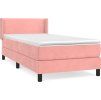 Box spring postel s matrací 90x200 cm samet [3130881] (Barva Tmavě moddrá)