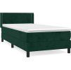Box spring postel s matrací 90x200 cm samet [3130881] (Barva Tmavě moddrá)