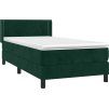 Box spring postel s matrací 90x200 cm samet [3130881] (Barva Tmavě moddrá)