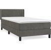 Box spring postel s matrací 90x200 cm samet [3130881] (Barva Tmavě moddrá)