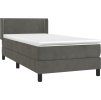 Box spring postel s matrací 90x200 cm samet [3130881] (Barva Tmavě moddrá)