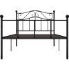 Rám postele kov 100 x 200 cm [284524] (Barva Černá)