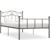 Rám postele kov 100 x 200 cm [284524] (Barva Černá)