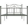 Rám postele kov 100 x 200 cm [284524] (Barva Černá)