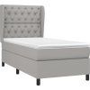 Box spring postel s matrací 80 x 200 cm textil [3128162] (Barva Krémová)