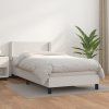 Box spring postel s matrací 90x200 cm umělá kůže [3130698] (Barva Bílá)