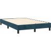 Box spring postel s matrací 120 x 200 cm samet [3141537] (Barva Tmavě moddrá)