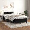Box spring postel s matrací 120 x 200 cm samet [3141537] (Barva Tmavě moddrá)