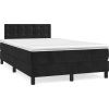 Box spring postel s matrací 120 x 200 cm samet [3141537] (Barva Tmavě moddrá)