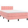 Box spring postel s matrací 120 x 200 cm samet [3141537] (Barva Tmavě moddrá)